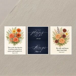 Floral and Inspirational Art Prints Set